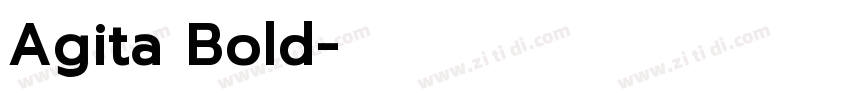 Agita Bold字体转换